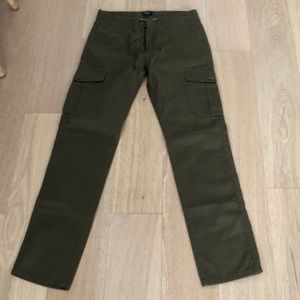 NWOT Valerie’s Lafayette Multi Packets Cargo pants 30/34 Olive 100% cotton